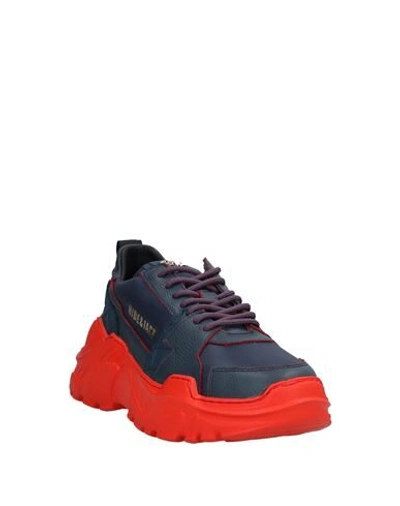 Shop Hide & Jack Woman Sneakers Midnight Blue Size 6 Soft Leather, Textile Fibers