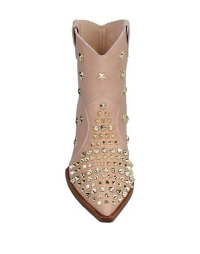 Shop Ras Ankle Boots In Pale Pink