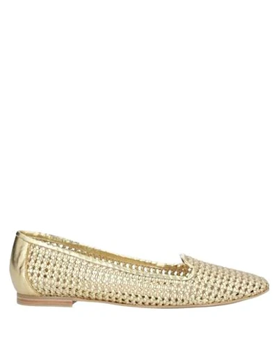 Shop Ras Loafers In Gold