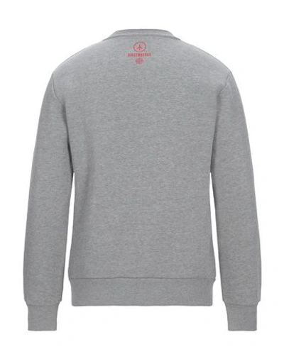 Shop Bikkembergs Man Sweatshirt Grey Size M Cotton, Polyester, Elastane