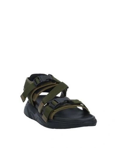 Shop Moa Master Of Arts Moaconcept Woman Sandals Military Green Size 7.5 Soft Leather, Textile Fibers