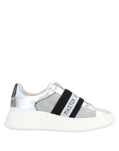 Shop Moa Master Of Arts Moaconcept Woman Sneakers Silver Size 6.5 Soft Leather, Textile Fibers