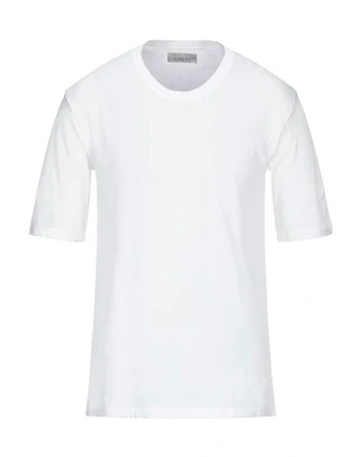 Shop Laneus Man T-shirt White Size L Cotton, Polyamide