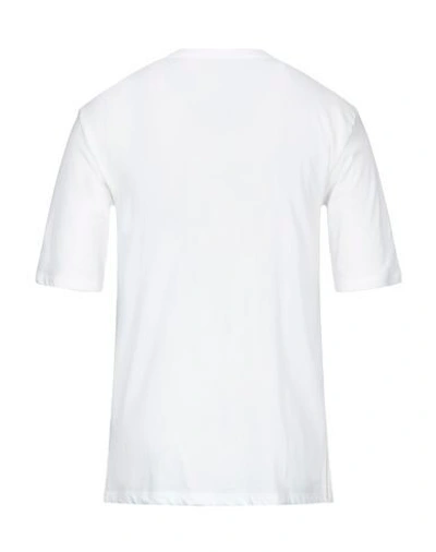 Shop Laneus Man T-shirt White Size L Cotton, Polyamide