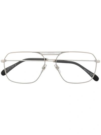 Shop Givenchy Unisex Aviator Optical Glasses In Silver