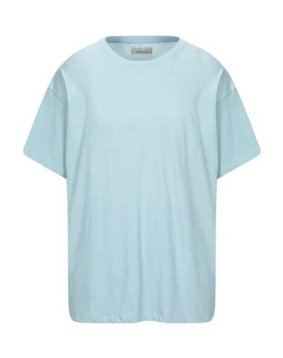Shop Laneus Man T-shirt Sky Blue Size Xs Cotton, Polyamide