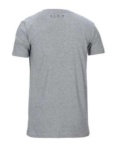 Shop John Richmond Man T-shirt Light Grey Size S Cotton