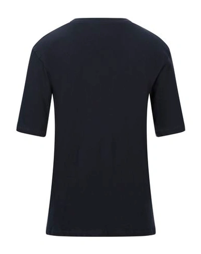 Shop Laneus T-shirts In Dark Blue