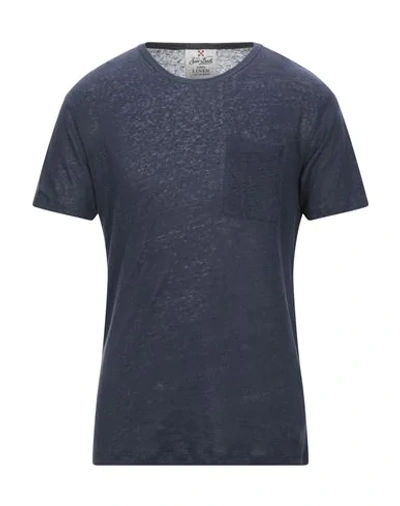Shop Mc2 Saint Barth T-shirts In Dark Blue