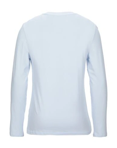 Shop Zadig & Voltaire Man T-shirt Sky Blue Size S Cotton