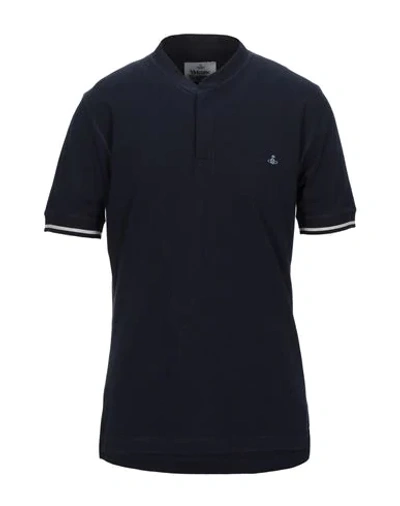 Shop Vivienne Westwood T-shirts In Dark Blue