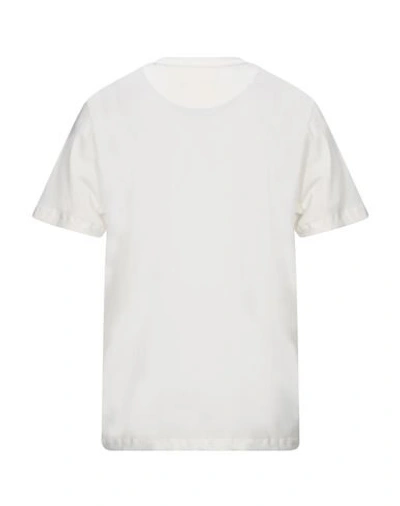 Shop Frankie Morello Man T-shirt Ivory Size L Cotton In White
