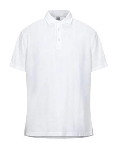 Shop Aspesi Man Polo Shirt White Size L Cotton