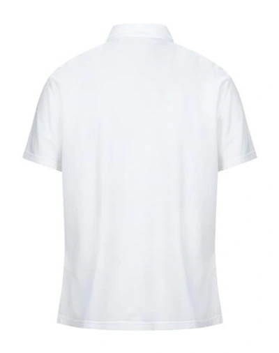 Shop Aspesi Man Polo Shirt White Size L Cotton