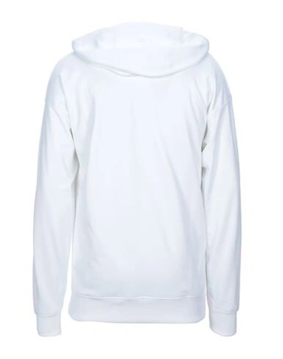 Shop Moschino Man Sweatshirt White Size 40 Polyester, Cotton