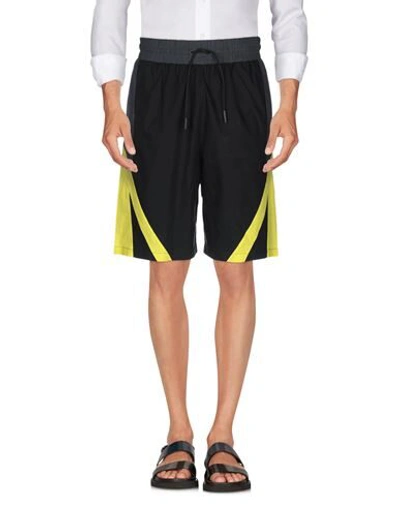 Marcelo Burlon County Of Milan Marcelo Burlon Man Shorts & Bermuda Shorts Black Size M Cotton, Polyester In Black