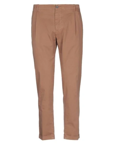 Shop Original Vintage Style Casual Pants In Brown