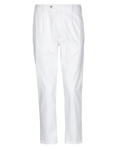 Shop Be Able Man Pants White Size 35 Cotton, Elastane