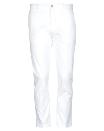 Shop Be Able Man Pants White Size 38 Cotton, Elastane