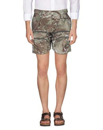 Shop Represent Shorts & Bermuda Shorts In Military Green