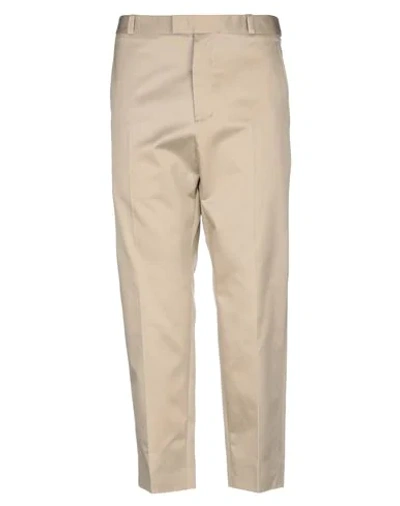 Shop Oamc Man Pants Beige Size 36 Cotton
