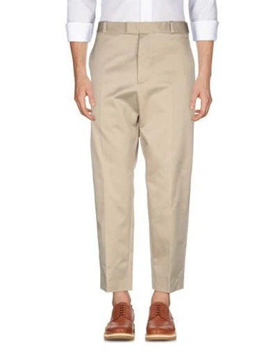 Shop Oamc Man Pants Beige Size 36 Cotton