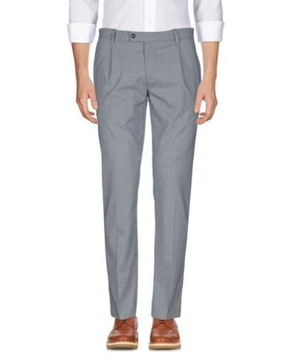 Shop Grey Daniele Alessandrini Man Pants Midnight Blue Size 32 Polyester, Viscose, Elastane