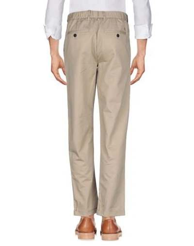 Shop Les Deux Man Pants Beige Size 30 Cotton, Linen, Elastane