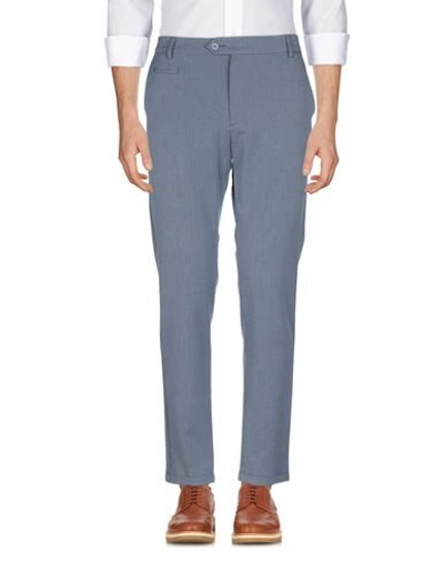 Shop Les Deux Man Pants Slate Blue Size 30 Polyester, Viscose, Elastane