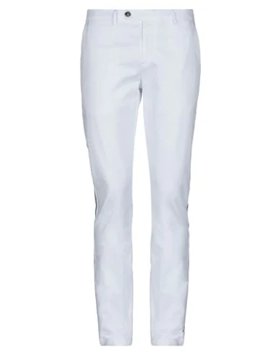 Shop Frankie Morello Man Pants White Size 32 Cotton, Elastane