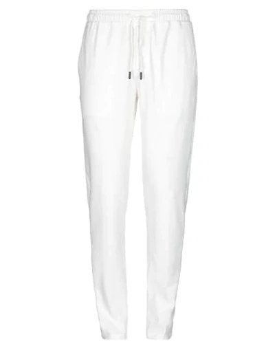 Shop Circolo 1901 Man Pants White Size 34 Cotton, Elastane