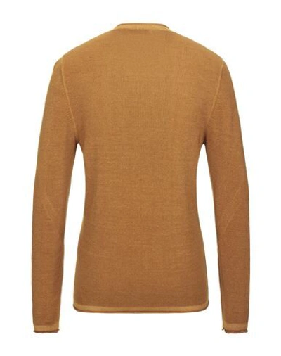 Shop Altea Man Sweater Ocher Size S Virgin Wool In Yellow
