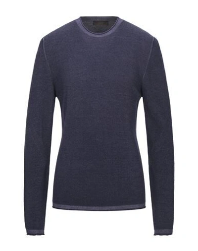 Shop Altea Man Sweater Dark Purple Size S Virgin Wool