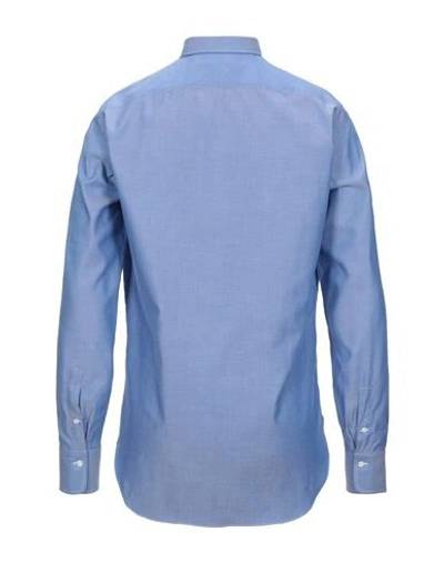 Shop Alessandro Gherardi Solid Color Shirt In Blue