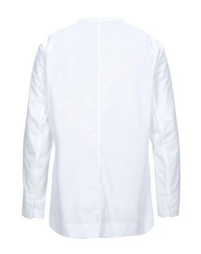 Shop Tom Rebl Solid Color Shirt In White