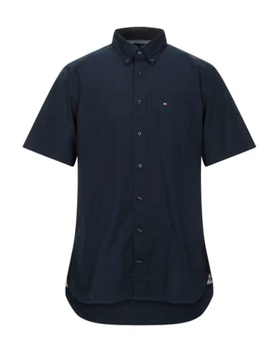 Shop Tommy Hilfiger Shirts In Dark Blue