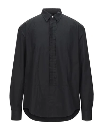 Shop Mauro Grifoni Grifoni Man Shirt Black Size 16 ½ Cotton