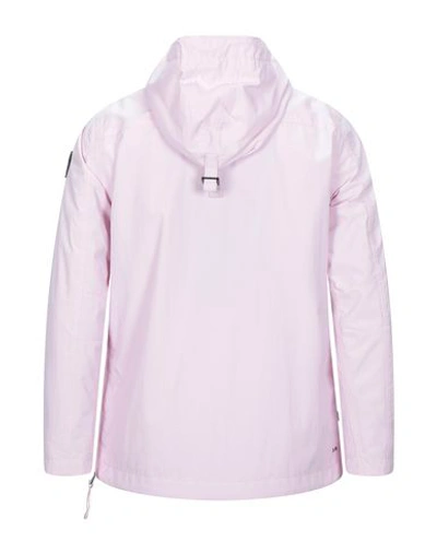 Shop Napapijri Man Jacket Pink Size L Polyamide