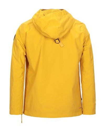 Shop Napapijri Jackets In Yellow