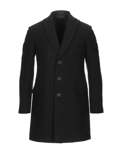 Shop Alessandro Dell'acqua Coats In Black