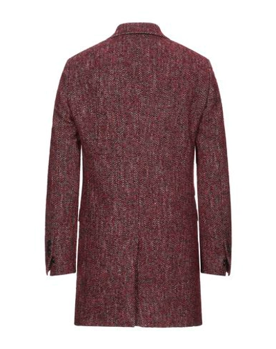 Shop Alessandro Dell'acqua Coat In Brick Red