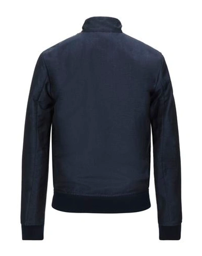 Shop Valstar Man Jacket Midnight Blue Size 44 Virgin Wool, Linen, Cotton, Elastane