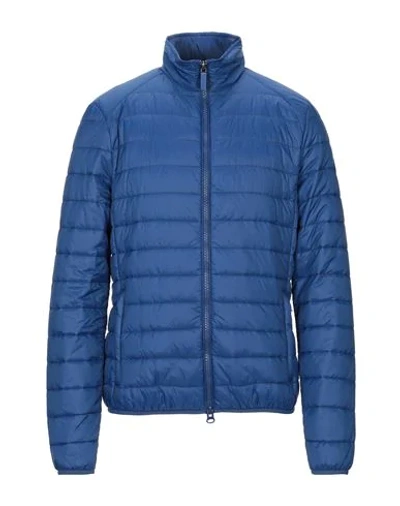 Shop Invicta Man Down Jacket Blue Size Xl Polyamide, Polyester