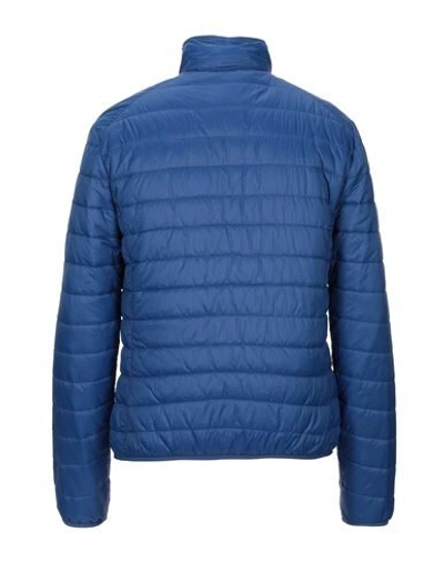 Shop Invicta Man Down Jacket Blue Size Xl Polyamide, Polyester