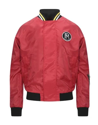 Shop Frankie Morello Jackets In Red