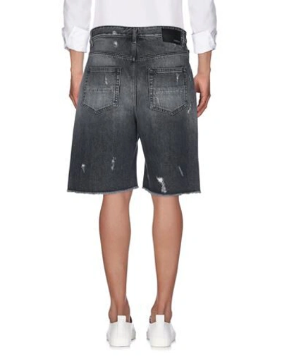 Shop B-used Denim Shorts In Black