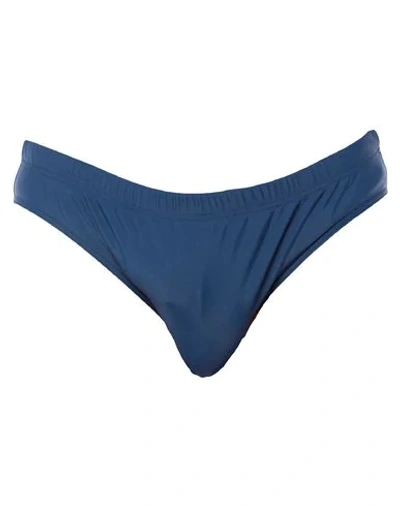 Shop Moschino Bikini Bottoms In Dark Blue