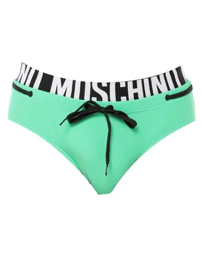 Shop Moschino Bikini Bottoms In Green