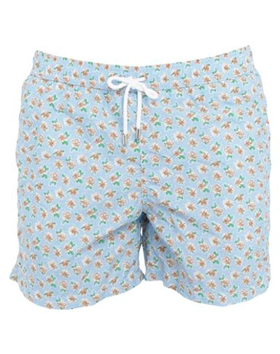 Shop Finamore 1925 1925 Swim Trunks In Azure