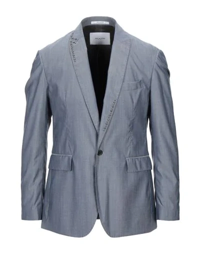 Shop Aglini Suit Jackets In Slate Blue